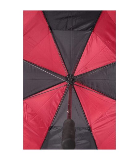 Mountain Warehouse Stripe Golf Umbrella (Black/Red) (One Size)
