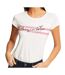 T-shirt Blanc/Rose Femme Morgan Dtoi - L