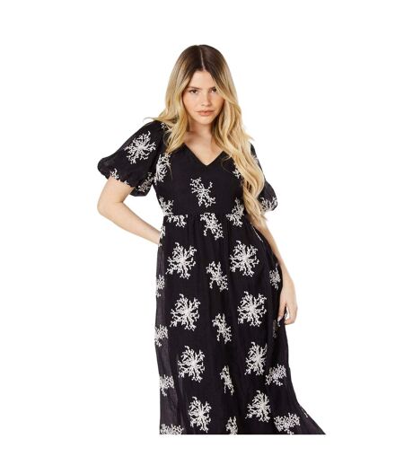 Robe mi-longue femme noir Dorothy Perkins