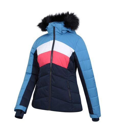 Womens/ladies Cascade Padded Ski Jacket Blue Mountain Warehouse