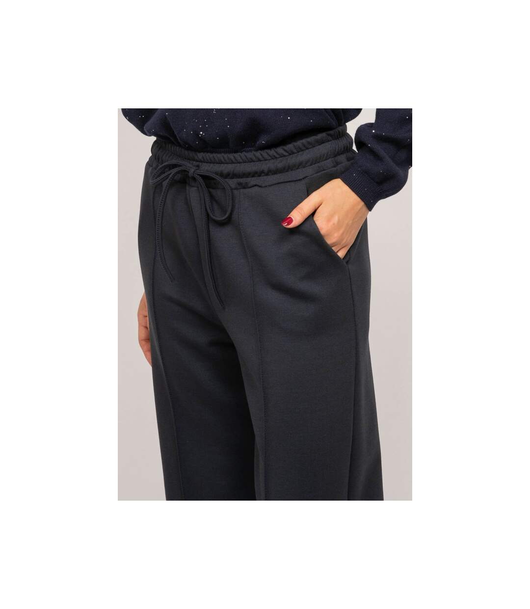 Pantalon large maille ENEZA - Dona X Lisa-3
