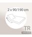 Drap housse relaxation uni coton ALTO - TR Tête relevable uniquement-5