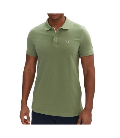 Polo vert homme tommy hilfiger tjm slim - l