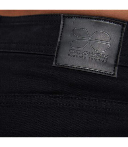 Jean Buraca Homme Noir Crosshatch