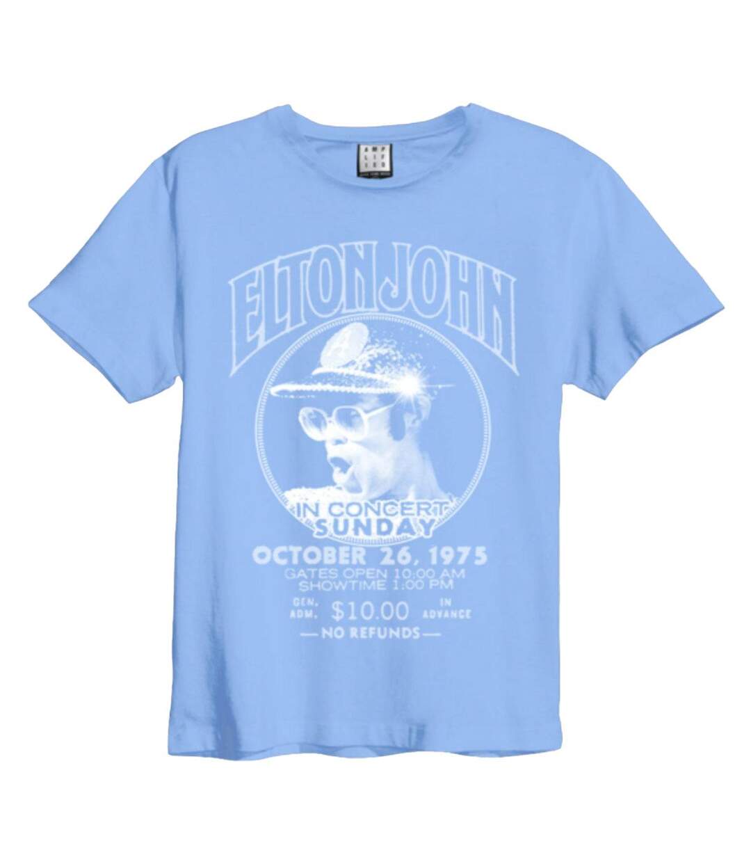 T-shirt Live In Concert Adulte Bleu Amplified-1