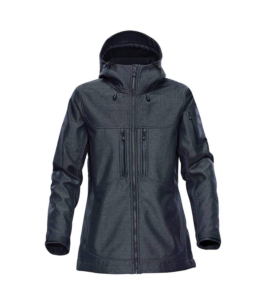 Womens/ladies Epsilon 2 Twill Soft Shell Jacket Charcoal Stormtech-1