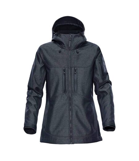 Womens/ladies Epsilon 2 Twill Soft Shell Jacket Charcoal Stormtech