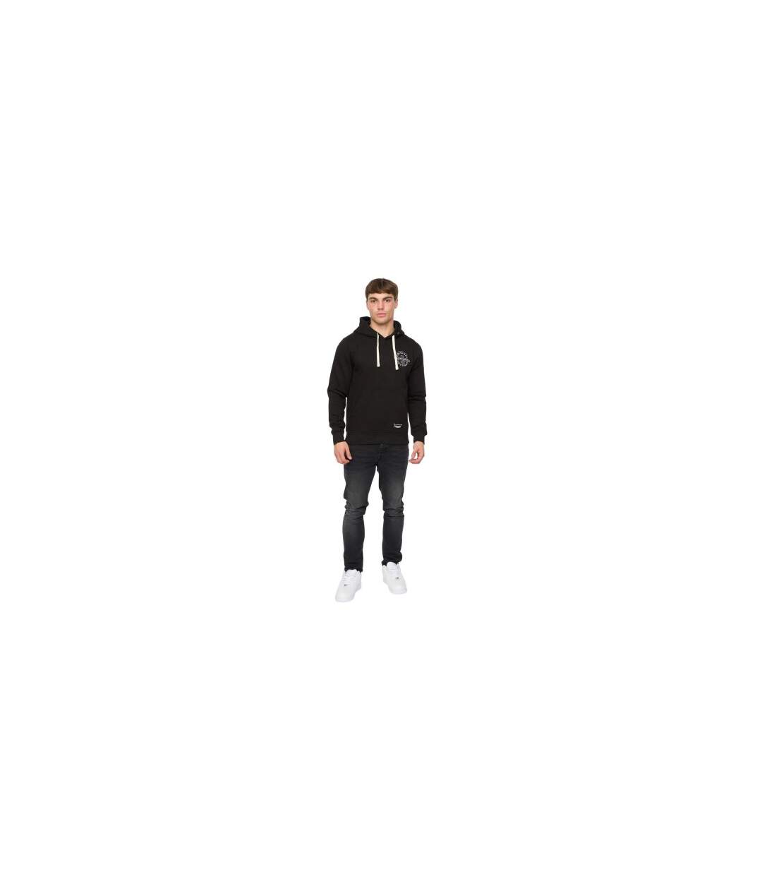 Sweat À Capuche Cresswell Homme Noir Crosshatch-1