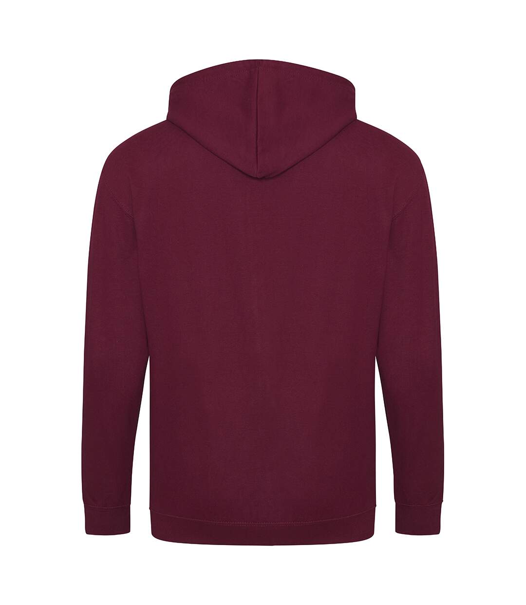 Sweatshirt à capuche et fermeture zippée homme bordeaux Awdis