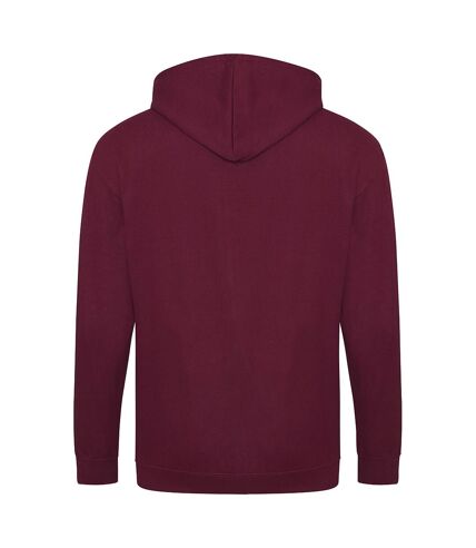 Awdis Plain Mens Hooded Sweatshirt / Hoodie / Zoodie (Burgundy)