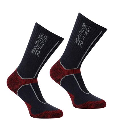 Chaussettes De Randonnée Homme Gris Foncé Rouge Regatta