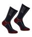 Chaussettes De Randonnée Homme Gris Foncé Rouge Regatta-1
