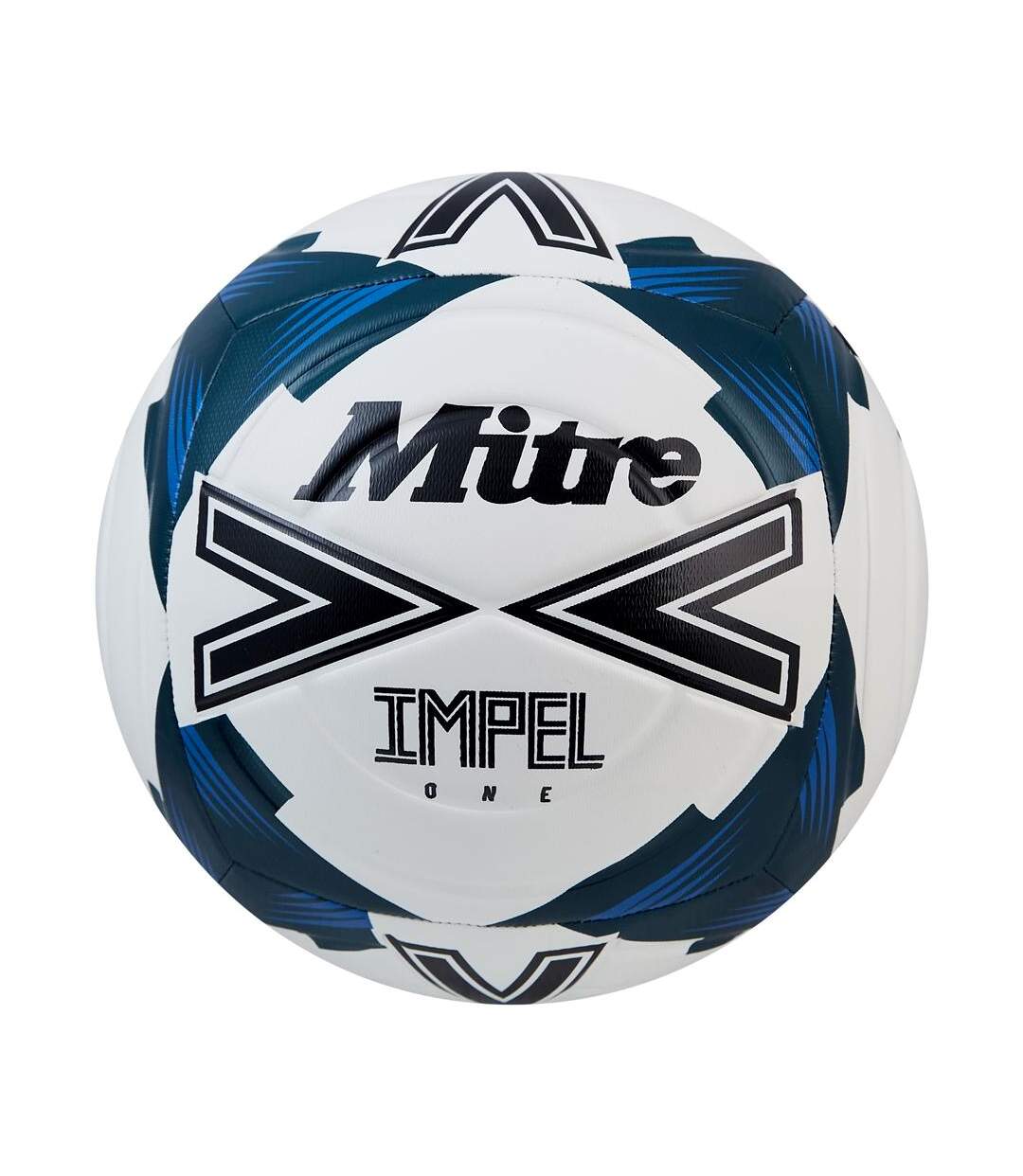 Ballon de foot impel one taille 4 blanc / noir / bleu Mitre-1