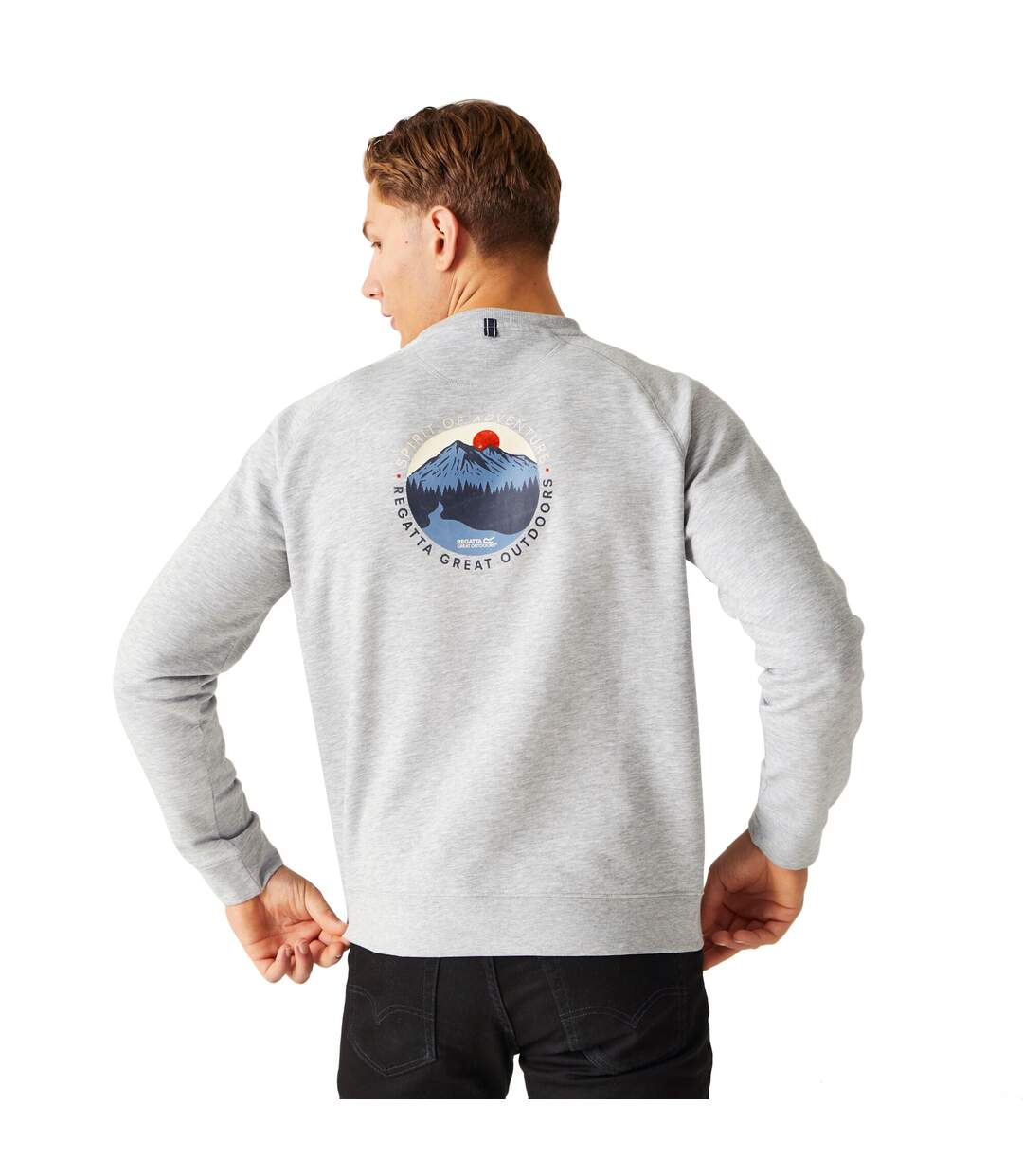 Sweat Nithsdale Homme Gris Chiné Regatta-4