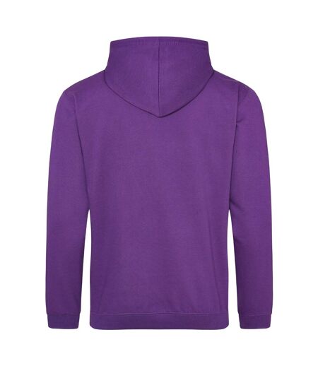 Sweat À Capuche College Adulte Violet Awdis