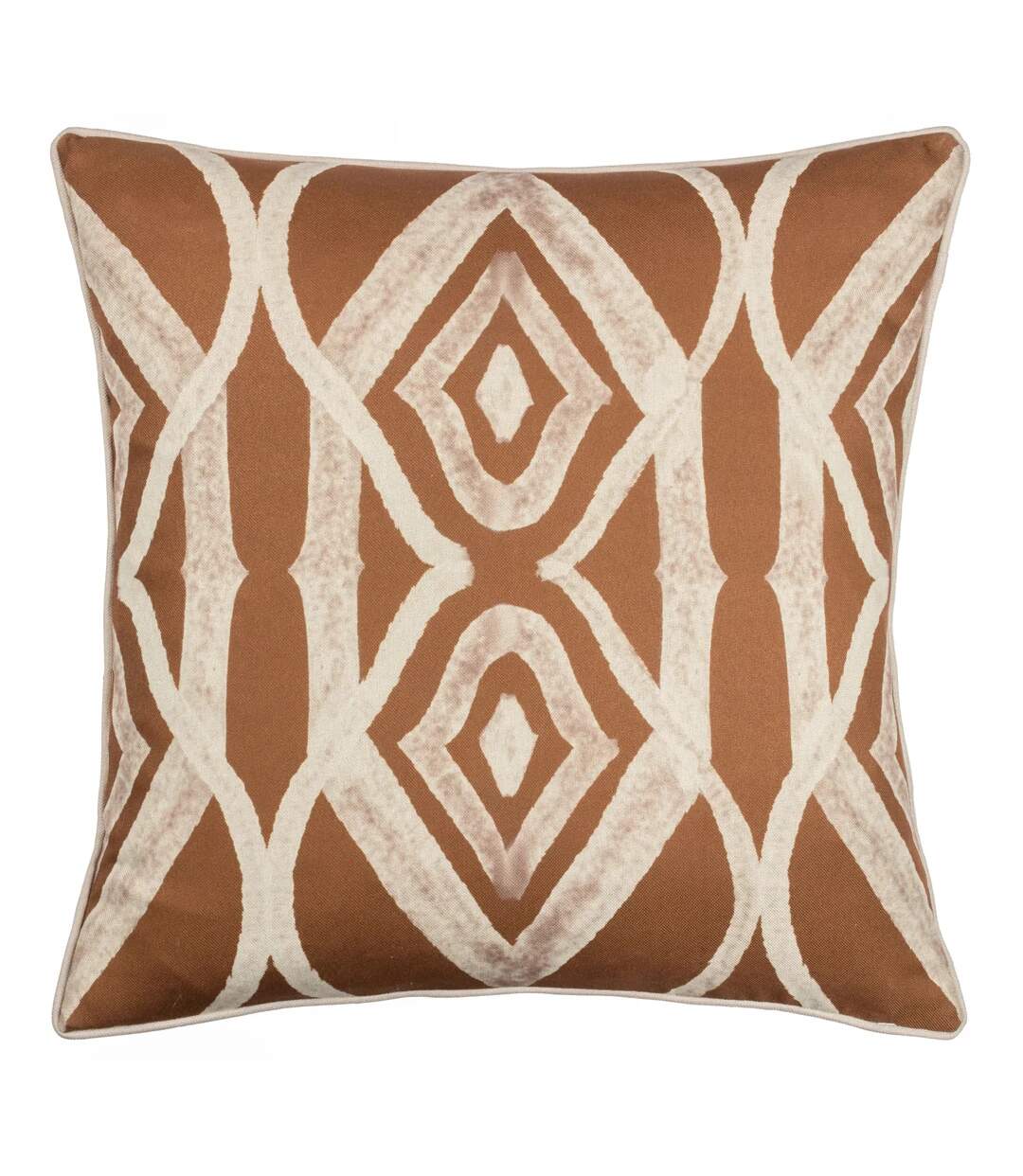 Cape ikat reversible cushion cover 50cm x 50cm rust Wylder