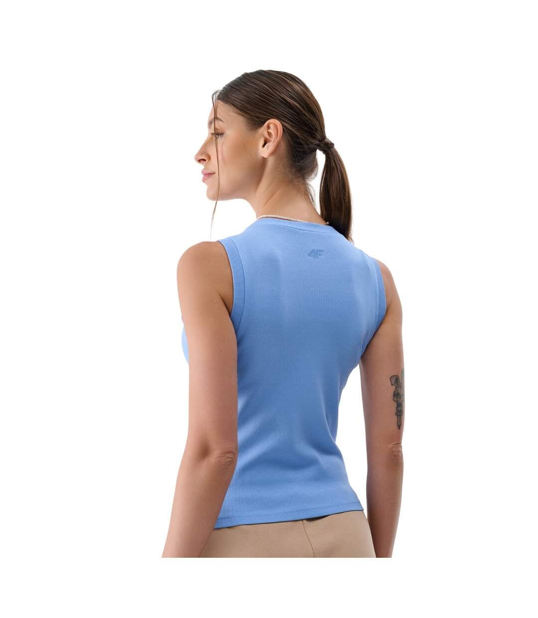 Débardeur Sans Manches F132 Femme Bleu 4F-3