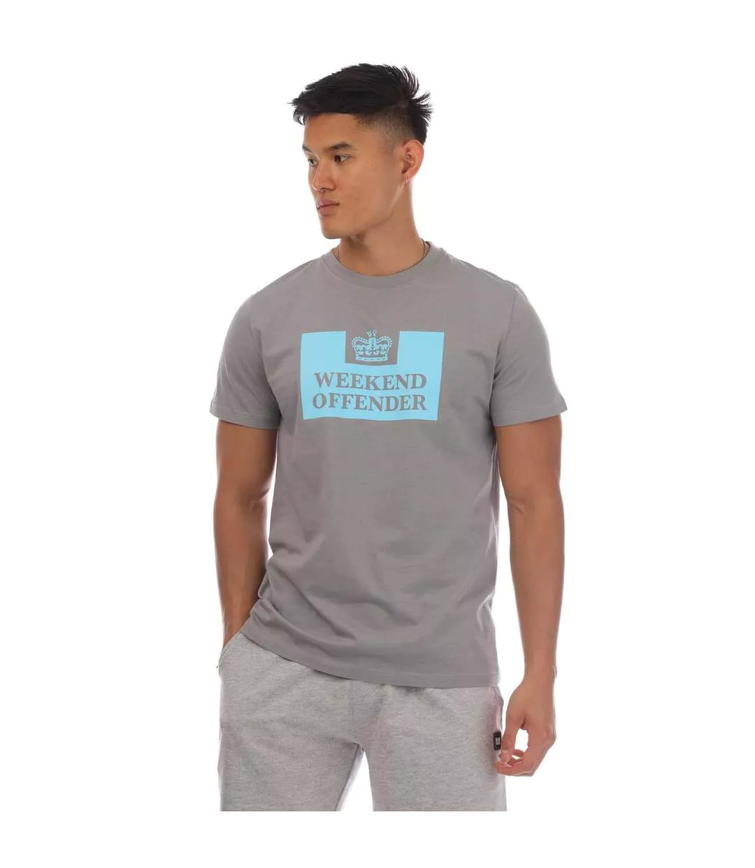 T-shirt Mcmoney Homme Gris Weekend Offender-2