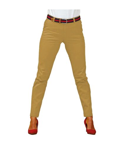 Pantalon style chino femme kaki Asquith & Fox