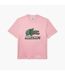 Unisex adult minecraft t-shirt pink Lacoste-4