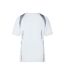 T-shirt Course À Pied Femme Blanc Argenté Uni James And Nicholson-2