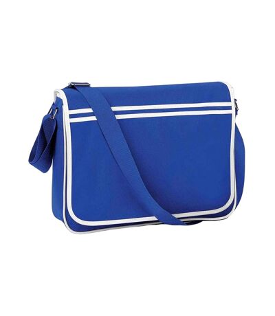 Bagbase Retro Messenger Bag (Royal Blue/White) (One Size) - UTPC5807
