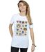 Disney - T-shirt COCO HEADS PATTERN - Femme (Blanc) - UTBI16522-2