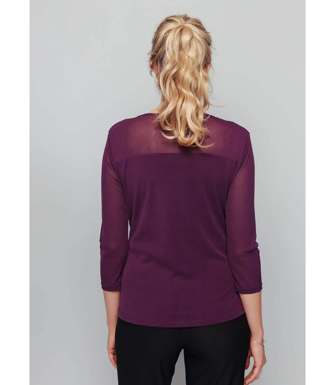 Tunique résille avec broderies et strass-2