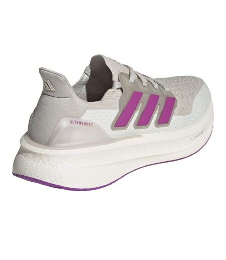 Womens/ladies Ultraboost 5 Running Shoes Aluminium Grey Purple Ivory Adidas