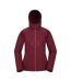 Womens/ladies helsinki recycled soft shell jacket burgundy Mountain Warehouse