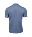 Mens luxury stretch pique polo shirt denim Tee Jays