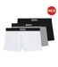 Lot De 3  Boxers Motif/style Logo Bodywear Homme Noir Gris Blanc Cassé Boss-1