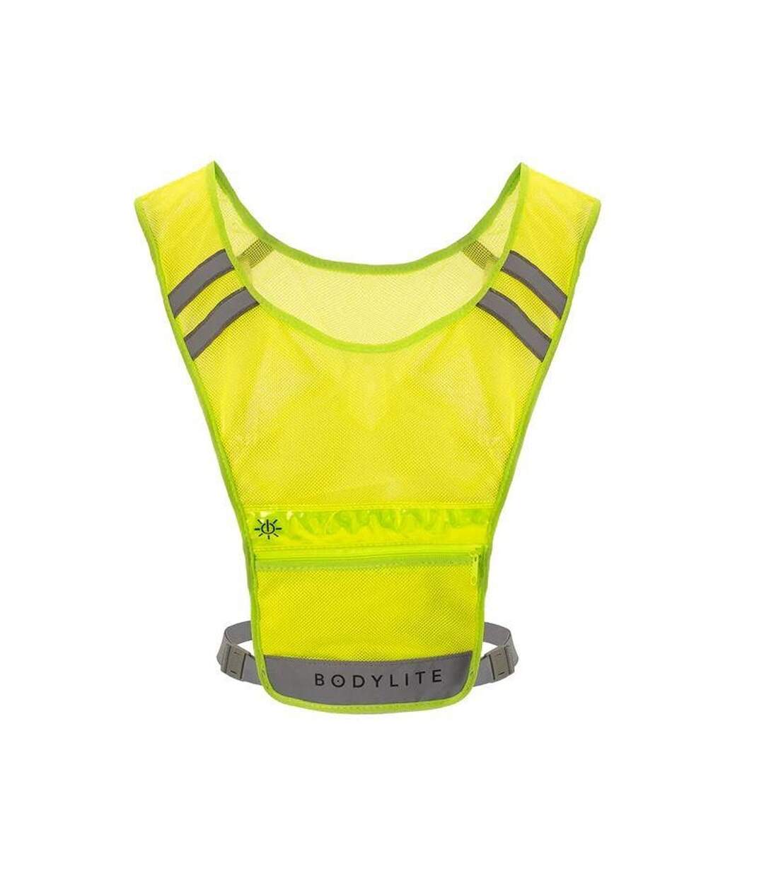 Unisex adult led reflective vest neon yellow Bodylite Gear-1