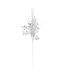 Branche Déco de Noël Feuilles & Boules 75cm Argent-1