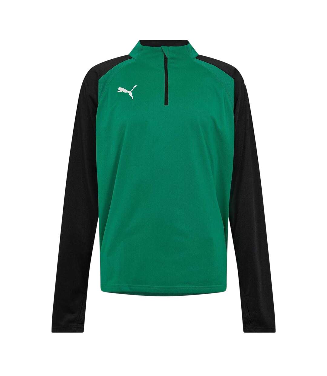 Mens Quarter Zip Sports Top Pepper Green Puma-2
