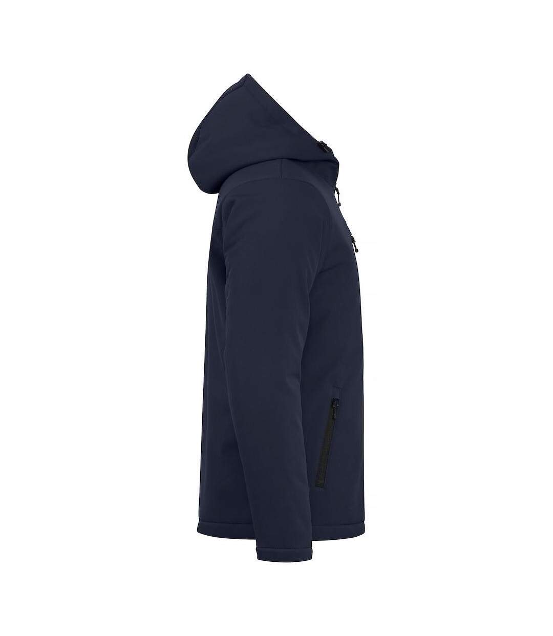 Mens Padded Soft Shell Jacket Dark Navy Clique-4