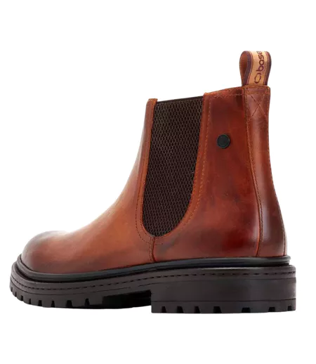 Bottines Chelsea Walsh Homme Brun Clair Base London