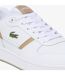 Baskets T-clip Homme Blanc Marron Lacoste-3