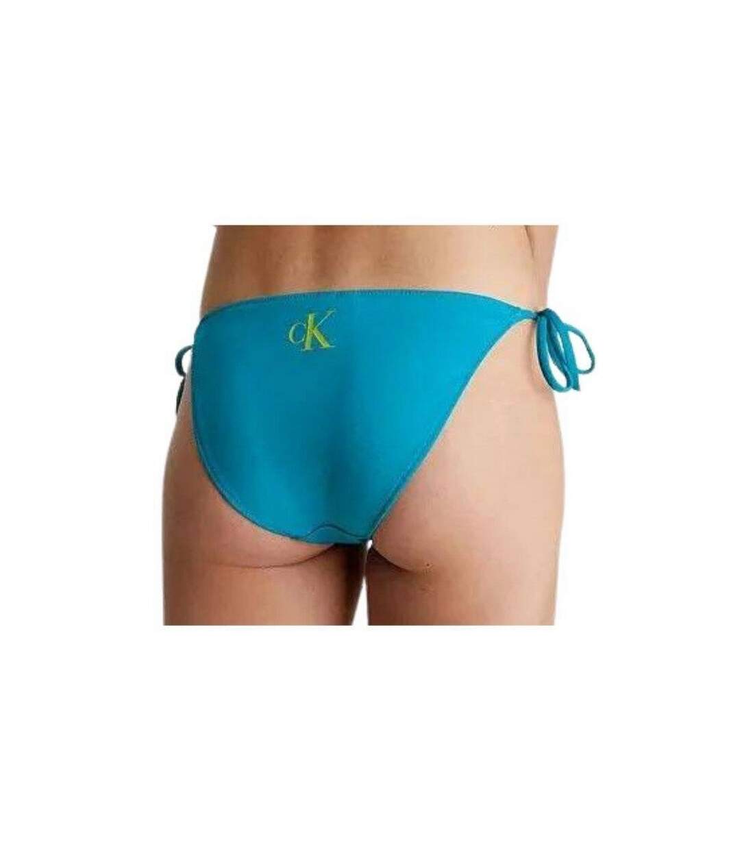 Bas De Maillot De Bain Motif/style Uni Femme Bleu Calvin Klein-3
