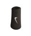 Pack of 2  Jumbo swoosh wristband  black/white Nike-2