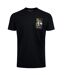 Mens codfather back print t-shirt black Weird Fish-1