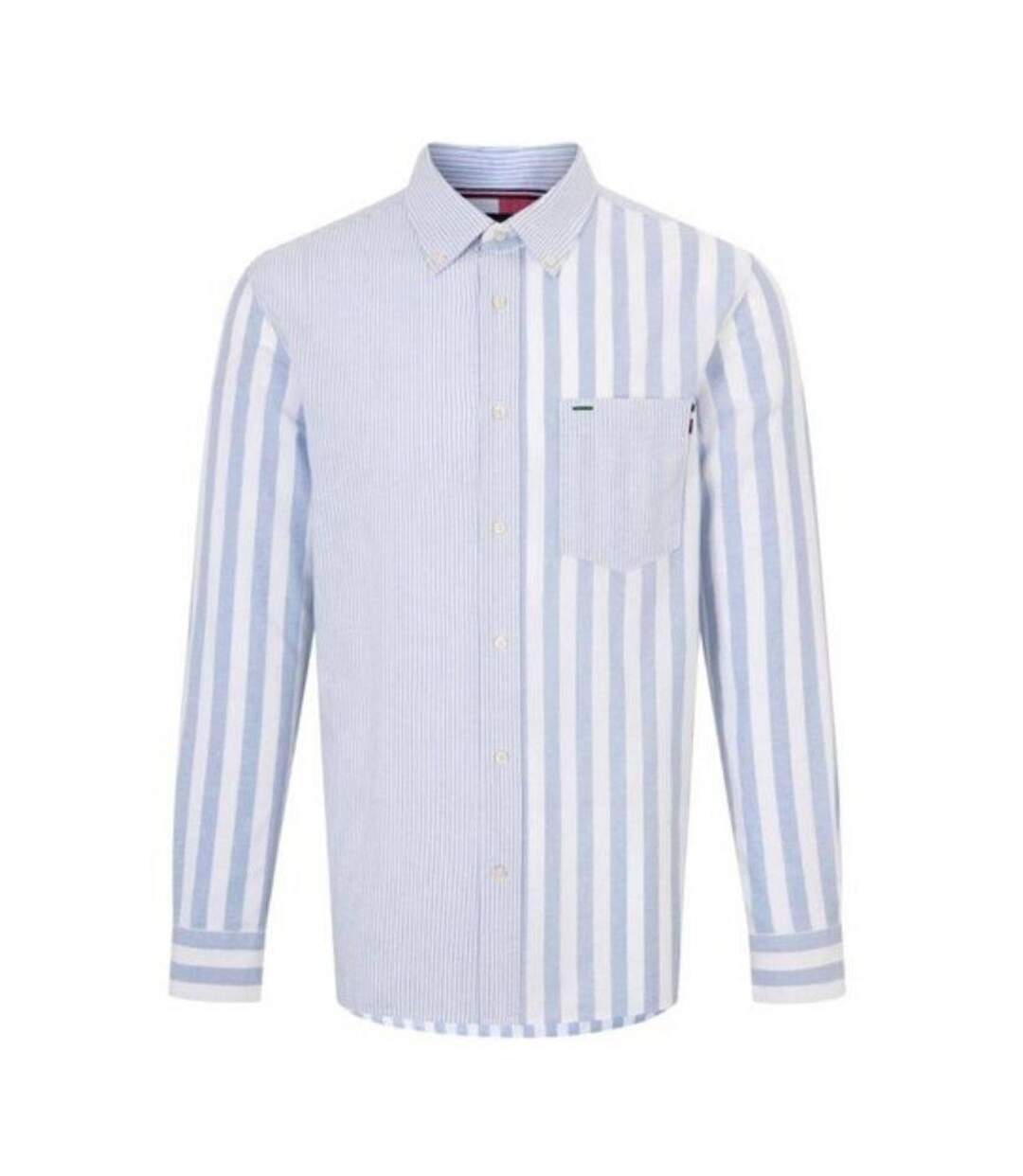 Chemise Motif/style Rayé Homme Blanc Bleu Tommy Hilfiger-1