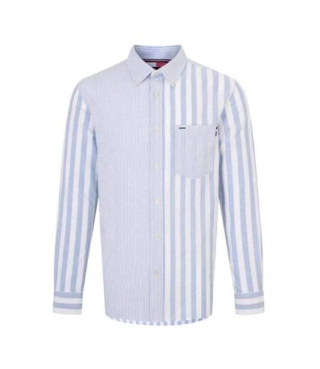 Chemise Motif/style Rayé Homme Blanc Bleu Tommy Hilfiger
