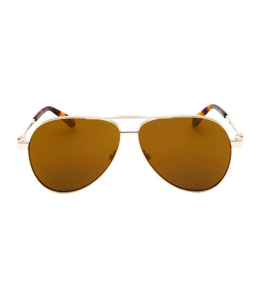 Lunettes De Soleil Motif/style Miroir Ruston L Adulte Taille Unique Jaune Or Off White-2