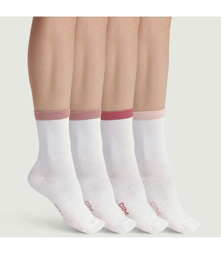 Lot de 4 paires de mi-chaussettes coton peigné EcoDim