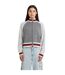 Sweat Manches Raglan Motif/style Logo Brodé Femme Beige Chiné Guess-4