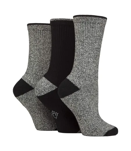 3 Pairs Ladies Water Repellent Midweight Outdoor Socks for Hiking & Walking