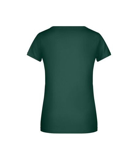T-shirt Basic Femme Vert Foncé James And Nicholson