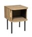 Table de chevet 2 portes Colva - Beige-2