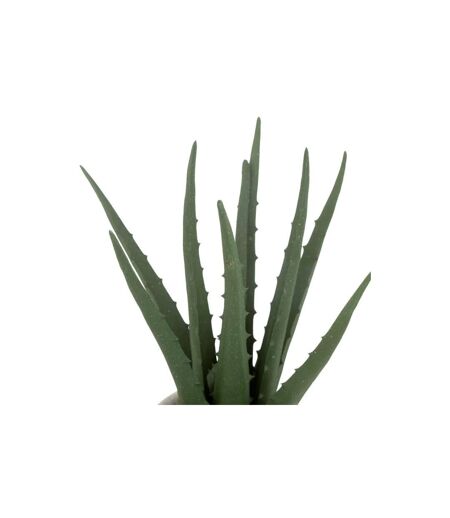 Plante Artificielle en Pot Aloe 29cm Vert & Beige